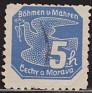 Czech Republic - 1939 - Fauna - 5 H - Blue - Fauna, Bohemia, Pigeon - Scott P2 - Bohmen und Mahren Cechy a Moravia Carrier Piegon - 0